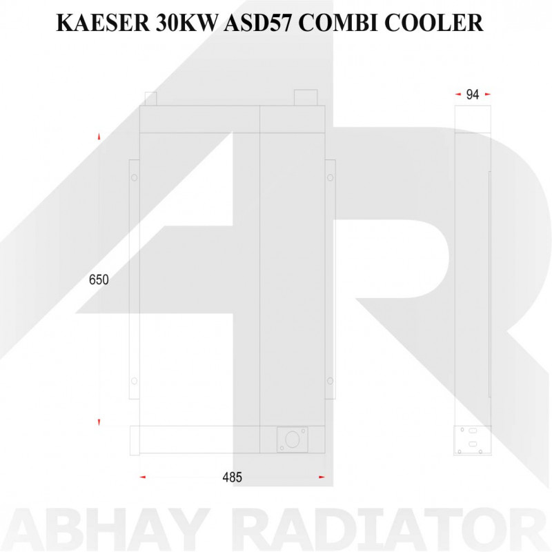 KAESER 30 KW ASD57 COMBI COOLER